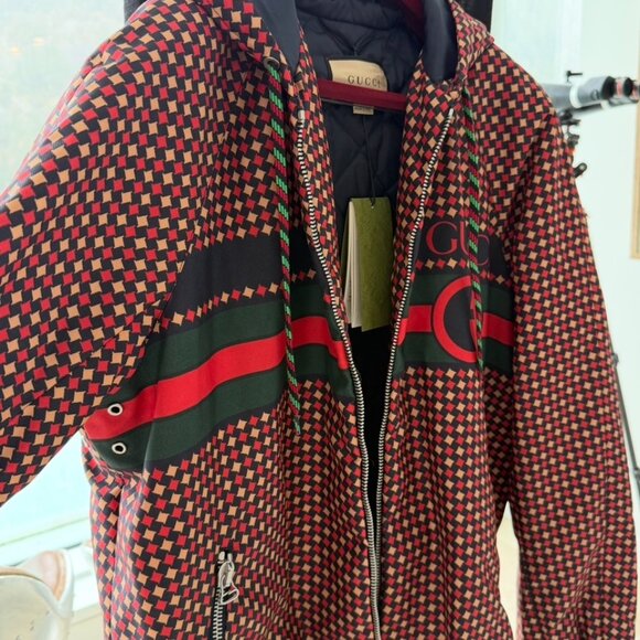 BNWT MEN'S GUCCI HOODED BOMBER - Picture 6 of 16